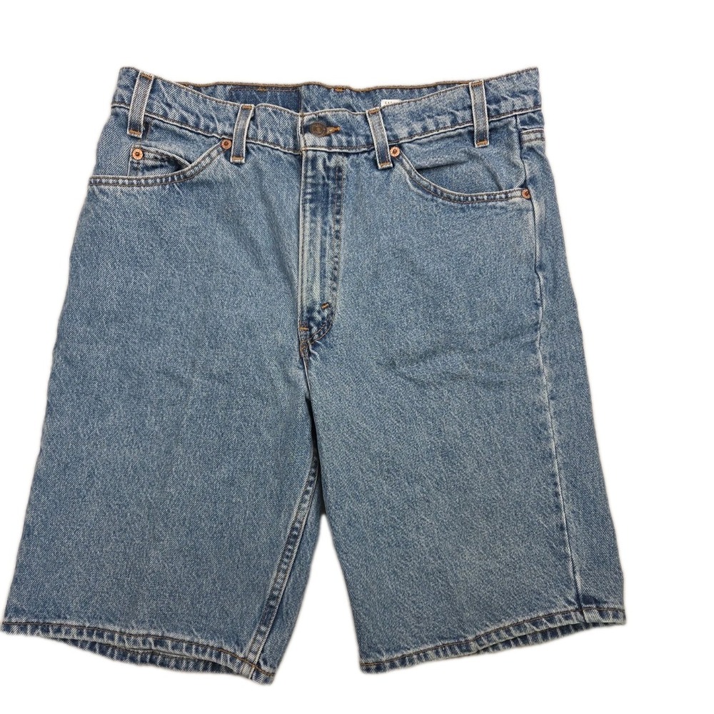 90s Orange Tab Levi's 550 USA Made Men's Denim Jean Shorts Vintage Relaxed 34